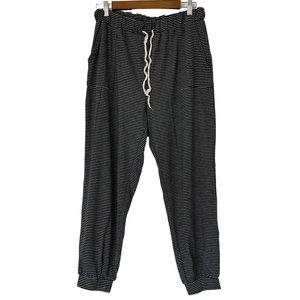 Bohme Womens Truly Striped Jogger Loungewear Pajama Pants Size Medium